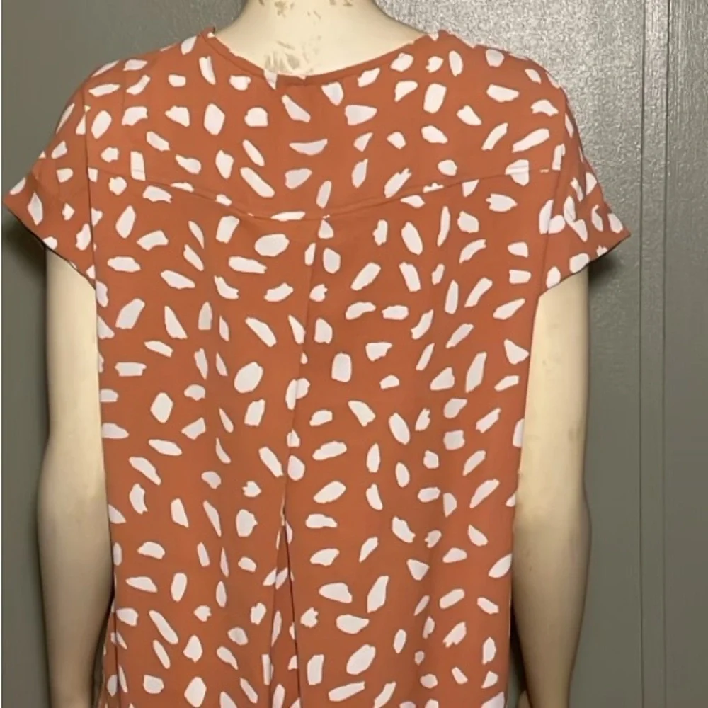 Umgee Orange and White Patterned Dress - Picture 8 of 15